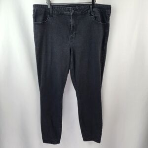 Old Navy Women's Black High Rise WOW Super Skinny Denim Jeans Size 20 Long